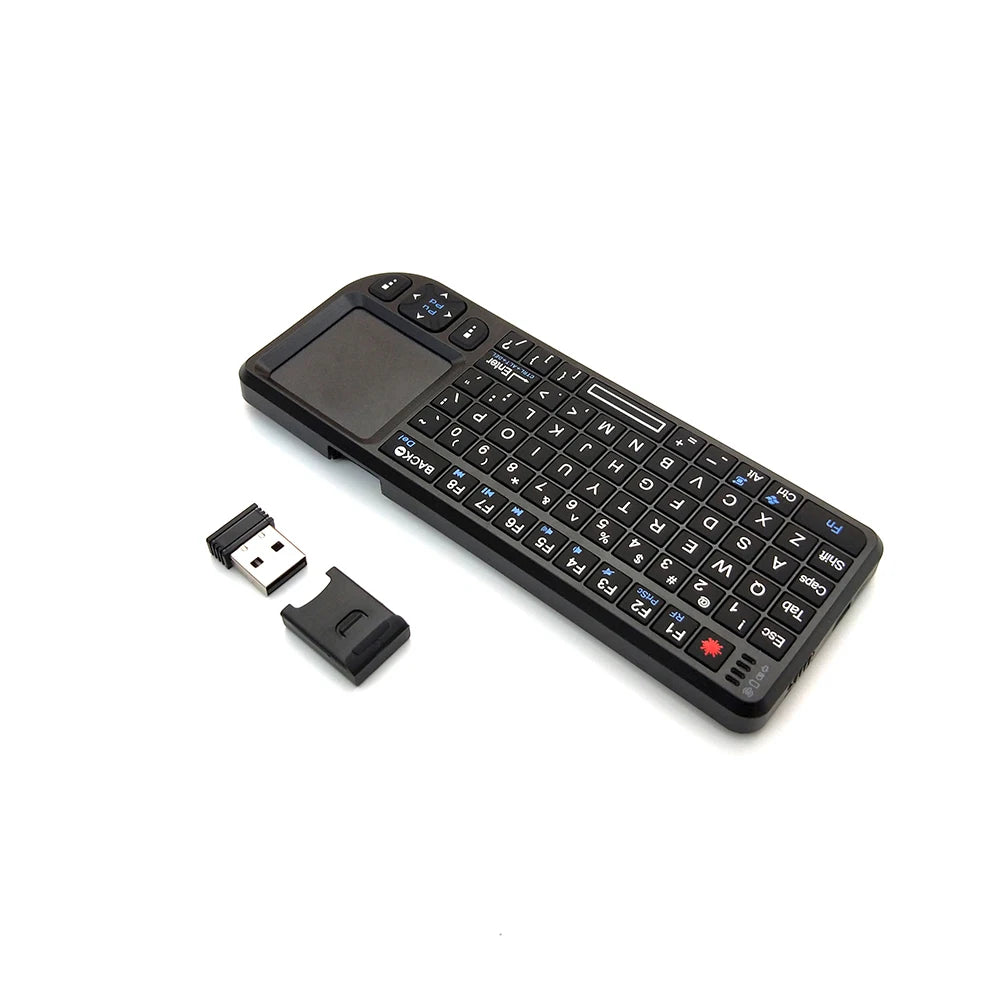 A8 Mini Wireless Keyboard 2.4G 7 Color Backlit 3 in1 Handheld Keyboard with Touchpad Air Mouse for Android TV Box PC Tablet