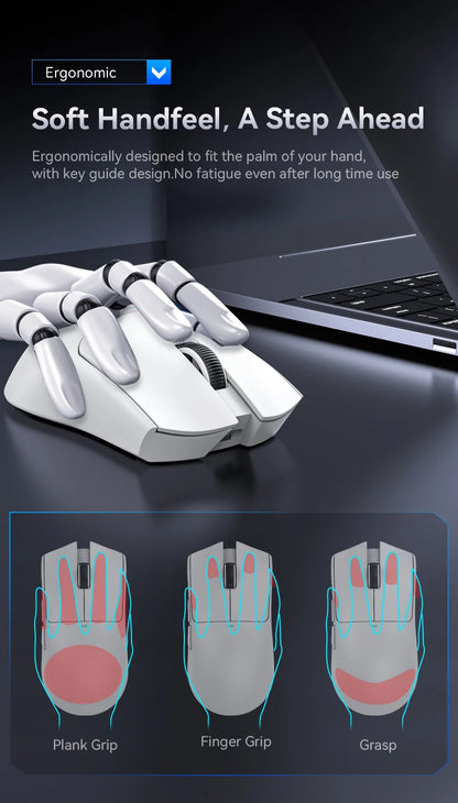 ATTACK SHARK X11 Tri-Mode Wireless Gaming Mouse 22000DPI PAW3311 Sensor Lightweight RGB Mouse with Fast Charging for PC Gaming