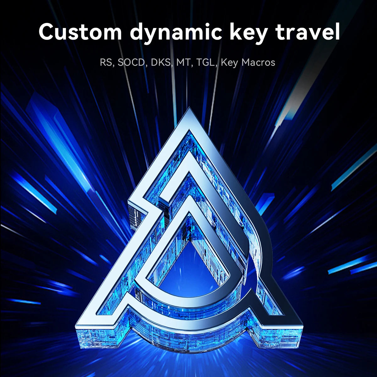 AJAZZ AK680 V2 E-sports magnetic switch keyboard 8K Polling Rate 128K Uitra-high Scan Rate  Aluminum Alloy Positioning Plate