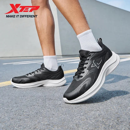 XTEP Running Shoes Men's 2025 Summer Mesh Breathable Comfortable Wear-Resistant Sports Shoes Commuting Casual Shoes 875319110025