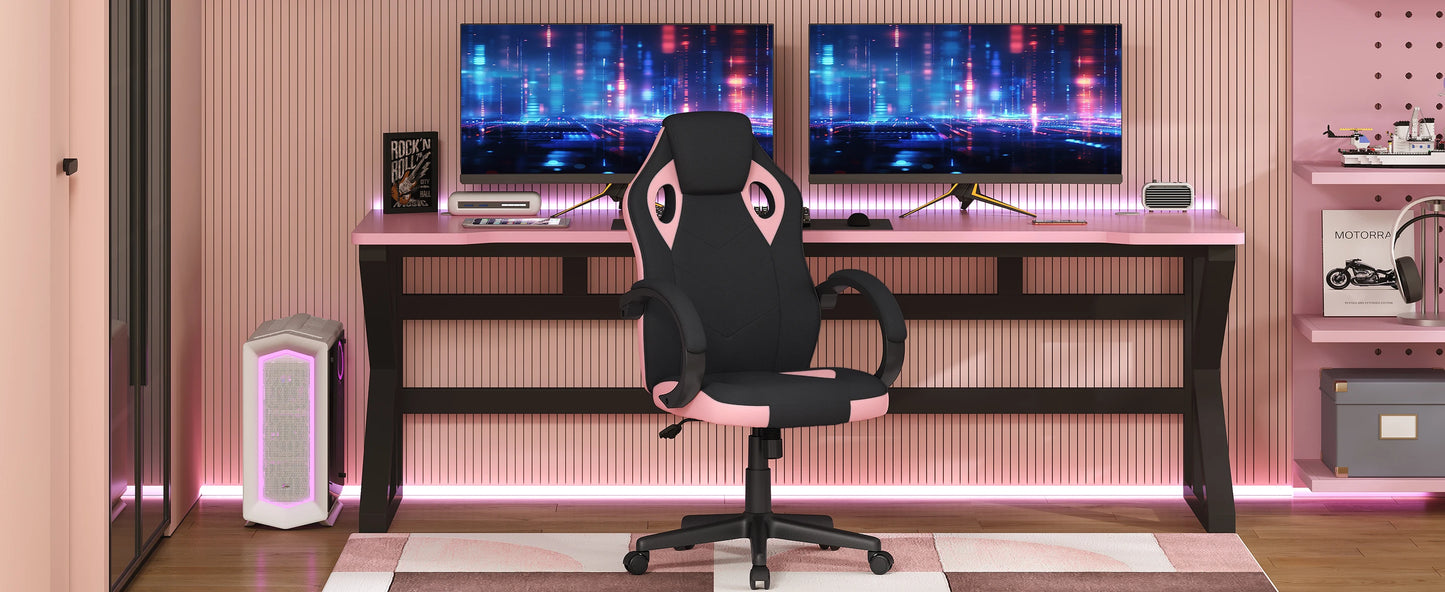 WOLTU Ergonomic Gaming Chair High Back Office Computer Chair with Adjustable Height, 360° Swivel, Reclining Tilt, Racing Style Executive Desk Chair