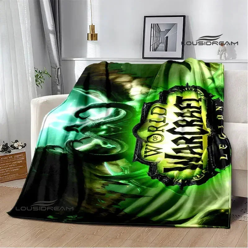 Game World of Warcraft Printed Blanket Picnic blanket Warm Flannel blankets Home bed linings blankets for beds Birthday Gift