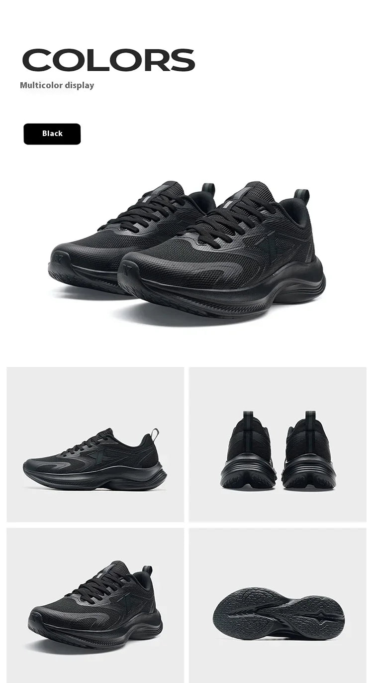 XTEP Running Shoes Men's 2025 Summer Mesh Breathable Comfortable Wear-Resistant Sports Shoes Commuting Casual Shoes 875319110025