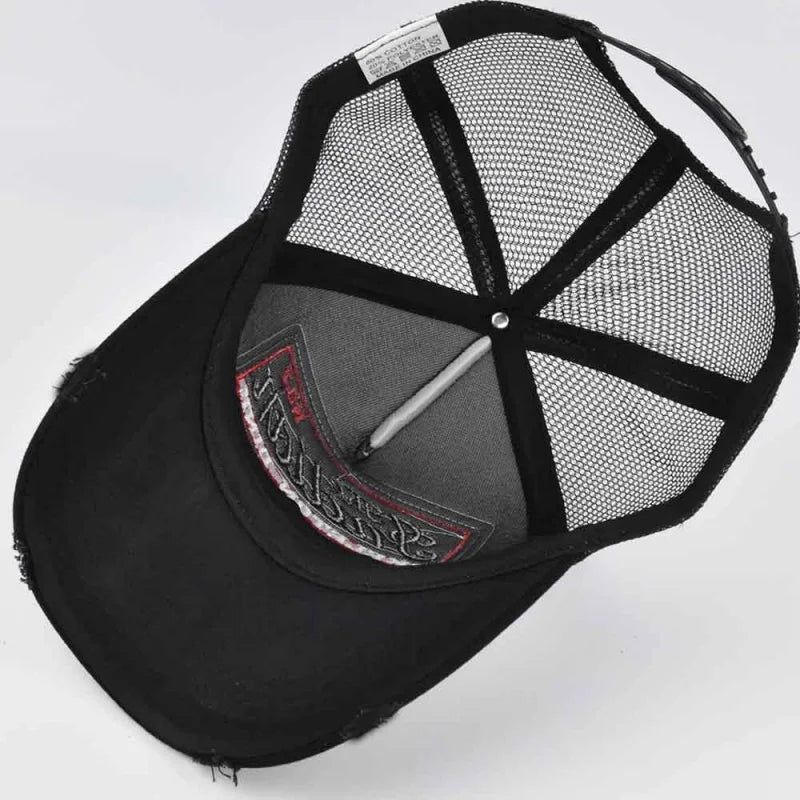 Streetwear Letter Embroidery Mesh Dad Baseball Cap Fashion Snapback Hip Hop Outdoor Y2K Trucker Hats Gorras F2719 for Women Men