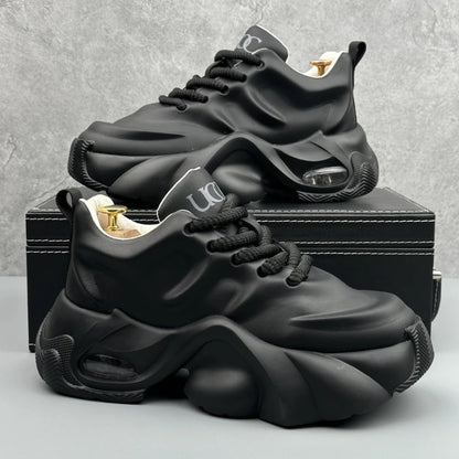 Zapatillas deportivas para hombre de talla grande, estilo «New Dad», con suela de plataforma gruesa, modernas, versátiles, informales, deportivas, de moda, cómodas y para el día a día.