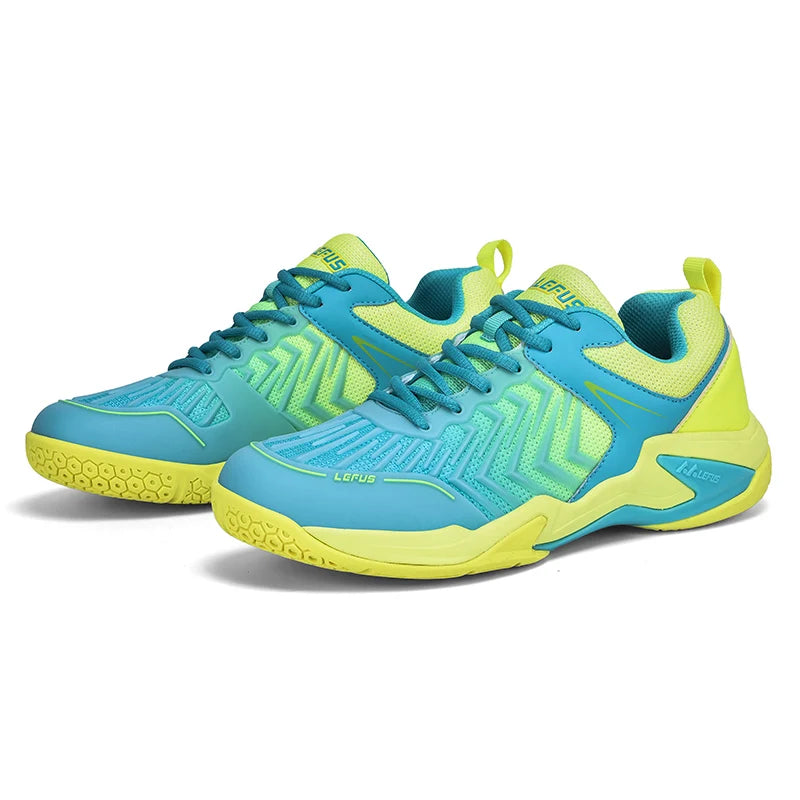 Professional Badminton Shoes for Men and Women Anti-Slip Tennis Trainers for Indoor and Outdoor Sports Blue Sneakers