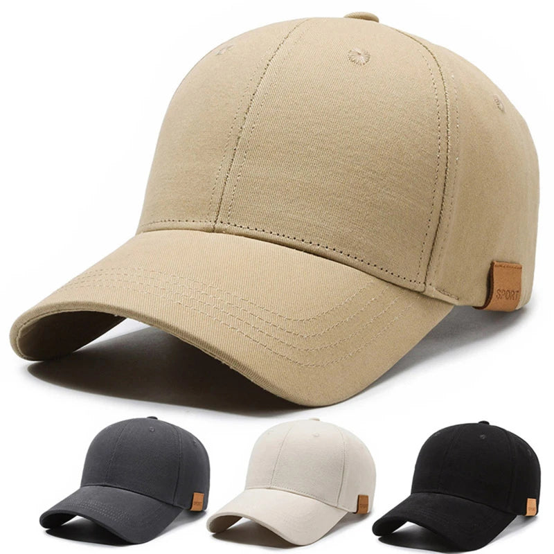 Snel drogende zonnepet voor dames, casual sportpet voor heren, grote maat baseballpet, 60-65 cm, verstelbare zonneklep, pet met klep