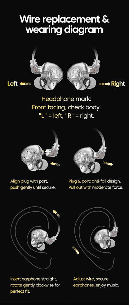 Original 15D Super Bass In-Ear Headphones with Mic – Type-C & 3.5mm AUX Wired Gaming Earphones, Noise Cancelling HiFi Deep Bass Headset for iPhone & Android