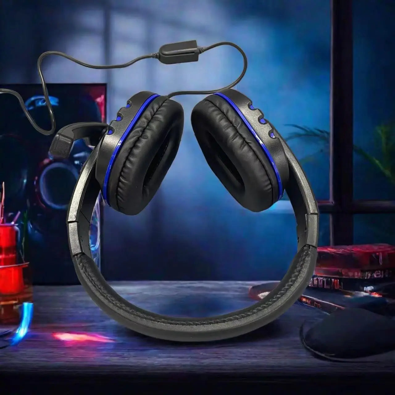 7260 Wired Headphones with Microphone – Gaming & Work Headset for PS4 PS5 Xbox One, Study & Meetings 3.5mm Jack Earphones
