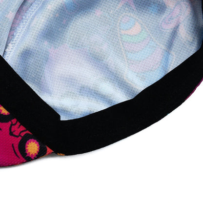 Cappellino da ciclismo con teschio per uomo e donna, cappellino sportivo da esterno, estivo, traspirante, da indossare sotto il casco da ciclismo