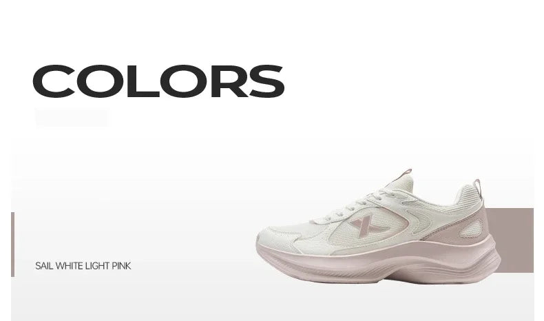 XTEP Running Shoes For Women 2025 Summer New Elastic Comfortable Wear-Resistant Training Professional Sports Shoes 875218110067