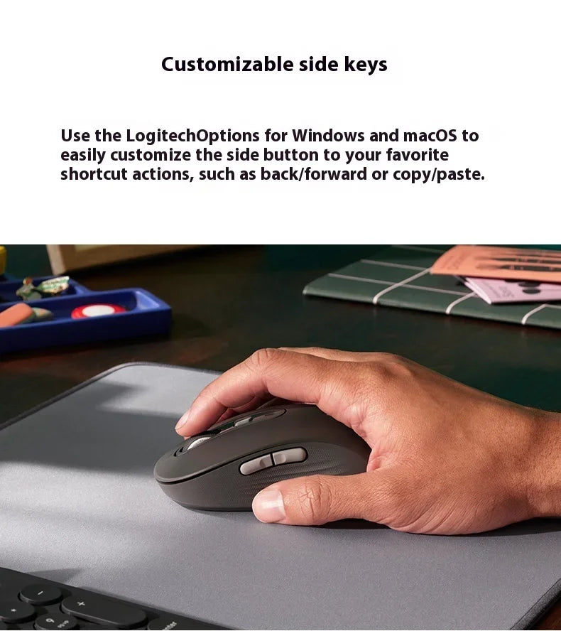 Logitech M750 Wireless Mouse 2.4GHz USB Receiver, 2000 DPI Portable Wireless Mouse for PC, Laptop, Office & Home Use