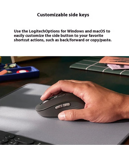 Logitech M750 Wireless Mouse 2.4GHz USB Receiver, 2000 DPI Portable Wireless Mouse for PC, Laptop, Office & Home Use