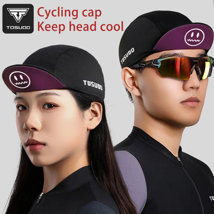 TOSUOD Cycling Cap Breathable Sun Product Quick-dry High Elastic Personality Hat Personality Unisex Outdoor Sport Accessories