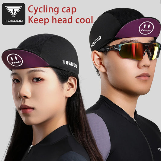 TOSUOD Cycling Cap Breathable Sun Product Quick-dry High Elastic Personality Hat Personality Unisex Outdoor Sport Accessories