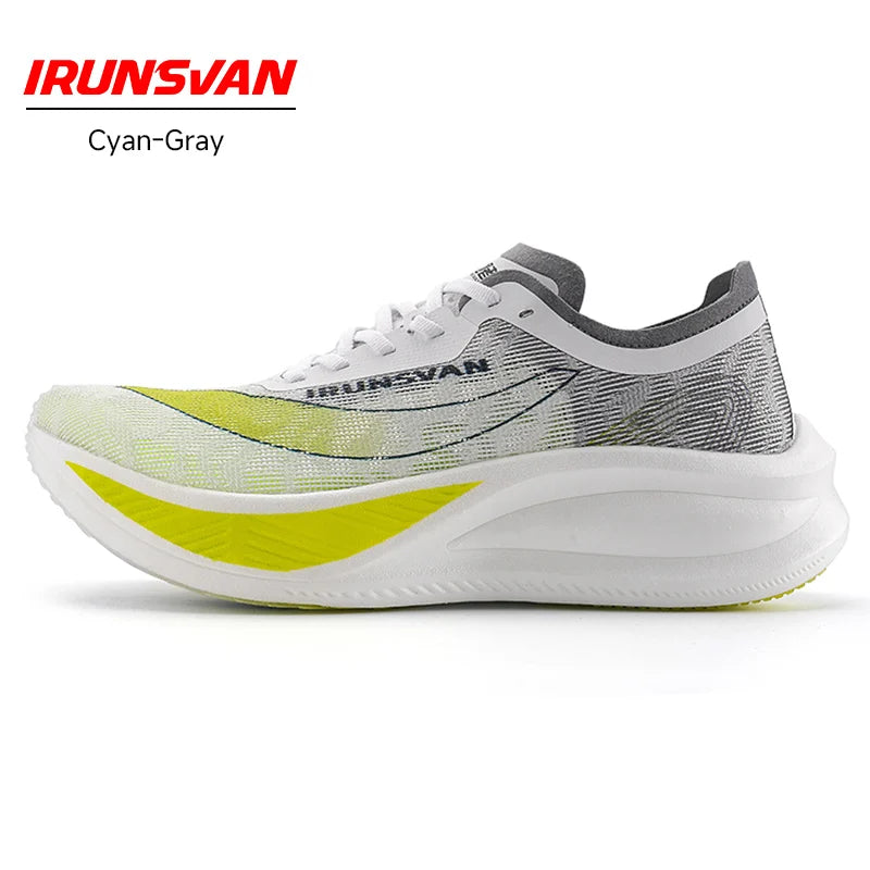 Scarpe da maratona IRUNSVAN con soletta in carbonio: scarpe sportive professionali, stabili, con supporto, assorbimento degli urti, ultraleggere e con ottimo rimbalzo