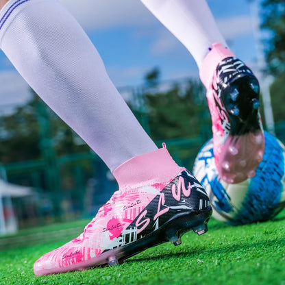Brand Fashion Football Sneakers for Men Women Professional Field Boot Big Size 46 Long Spikes Soccer Cleats Men botas de futbol