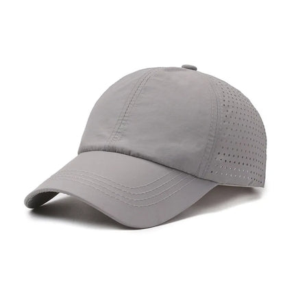 Snel drogende zonnepet voor dames, casual sportpet voor heren, grote maat baseballpet, 60-65 cm, verstelbare zonneklep, pet met klep
