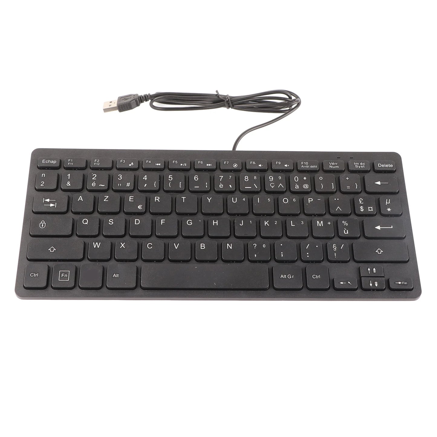 78 Keys Russian French German Keyboard Ergonomic Design UltraThin Mini Durable USB Wired Mechanical Keyboard for PC Laptops
