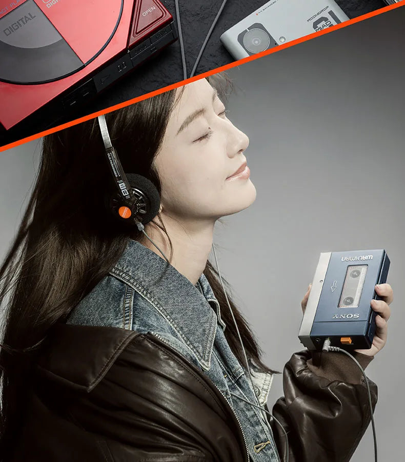 MOONDROP OLD FASHIONED On-Ear Headphones 40mm Dynamic Driver Wired Headphones with 3.5mm Plug, HiFi Audio Headset with Volume Control