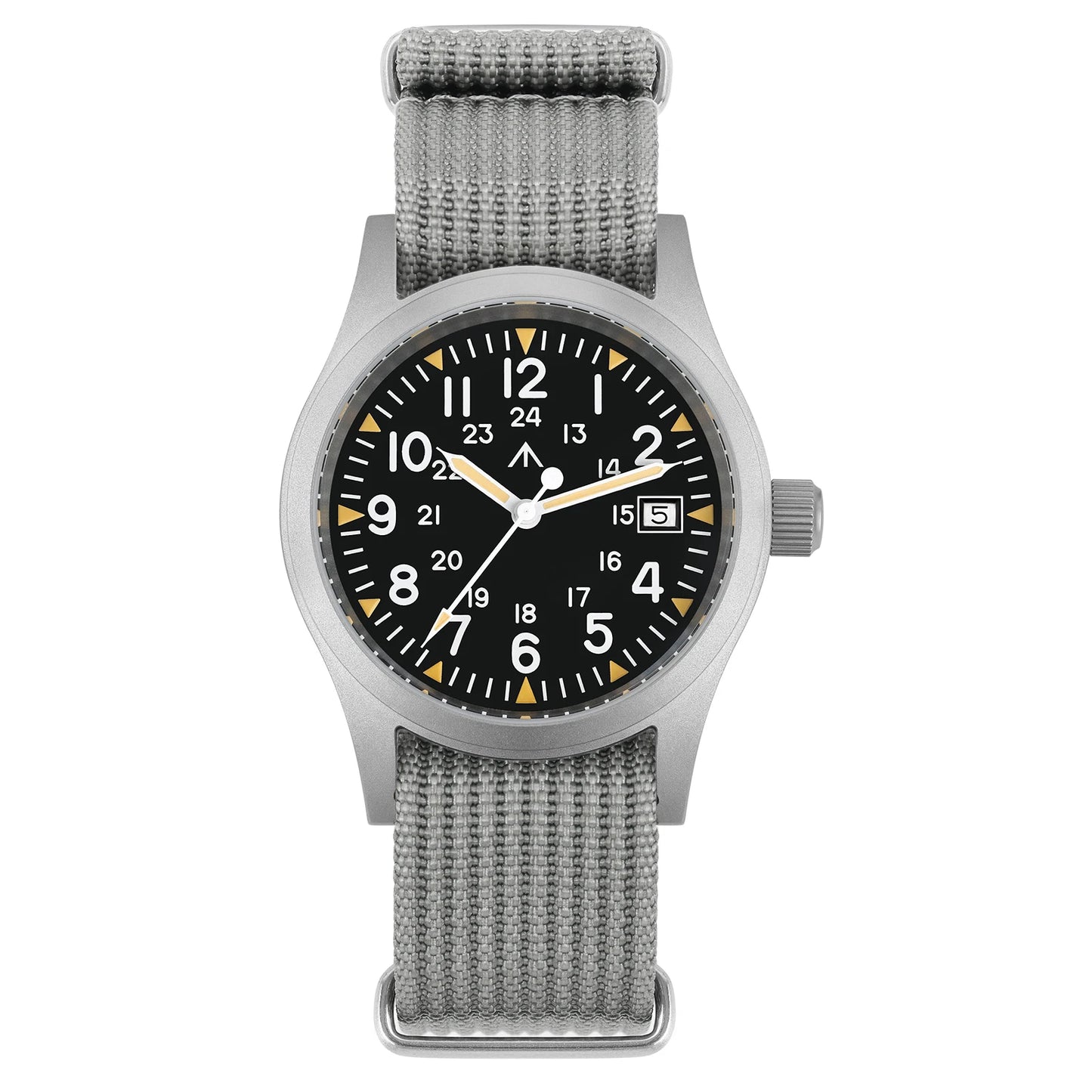 Militado ML05 Ronda 515 Movement Field Watches Domed Sapphire Crystal With High Clear AR Coating Wristwatch 38mm Vintage Watches