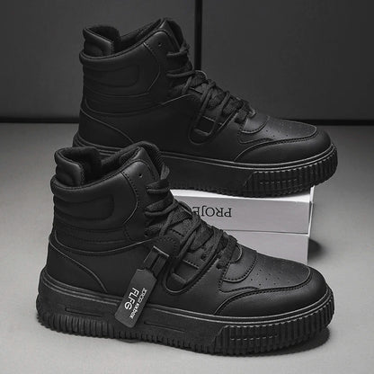 Modische Freizeit-Sneaker, High-Top-Skateboard-Schuhe, Studentenstiefel, Herren und Damen, trendig, strapazierfähig, zweifarbig, für Paare