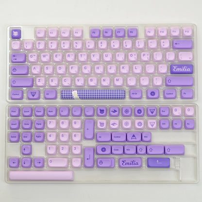 KBDiy KOA Profile Keycap GMK Style Retro 9009 Theme PBT Keycaps For Mechanical Keyboard Gaming KIT Korean 139 Keys ISO Key Cap
