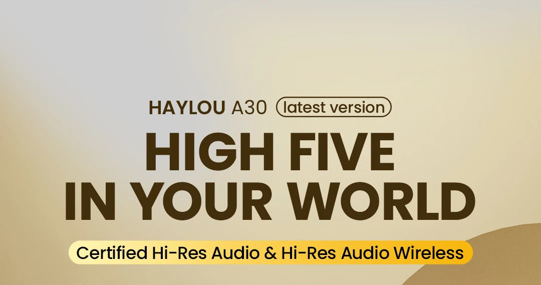 HAYLOU S30 Wireless Bluetooth 5.4 Headphones – 43dB Adaptive Noise Cancelling Over-Ear Headphones, 40mm Driver, 80H Playtime Hi-Res ANC Headset with Microphone