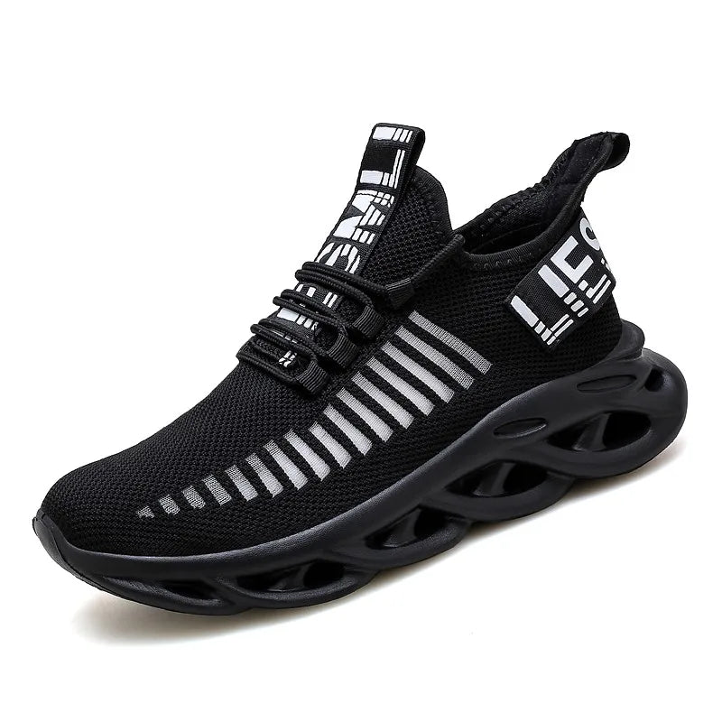 MAEDEF-Baskets confortables et décontractées en maille pour homme, chaussures de course respirantes à plateforme, de sport, de marche et de tennis
