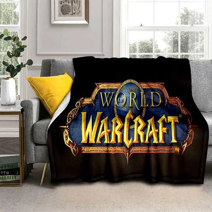3D World of Warcraft Game WOW Lich King DH Blanket,Soft Throw Blanket for Home Bedroom Bed Sofa Picnic Travel Office Cover Kids