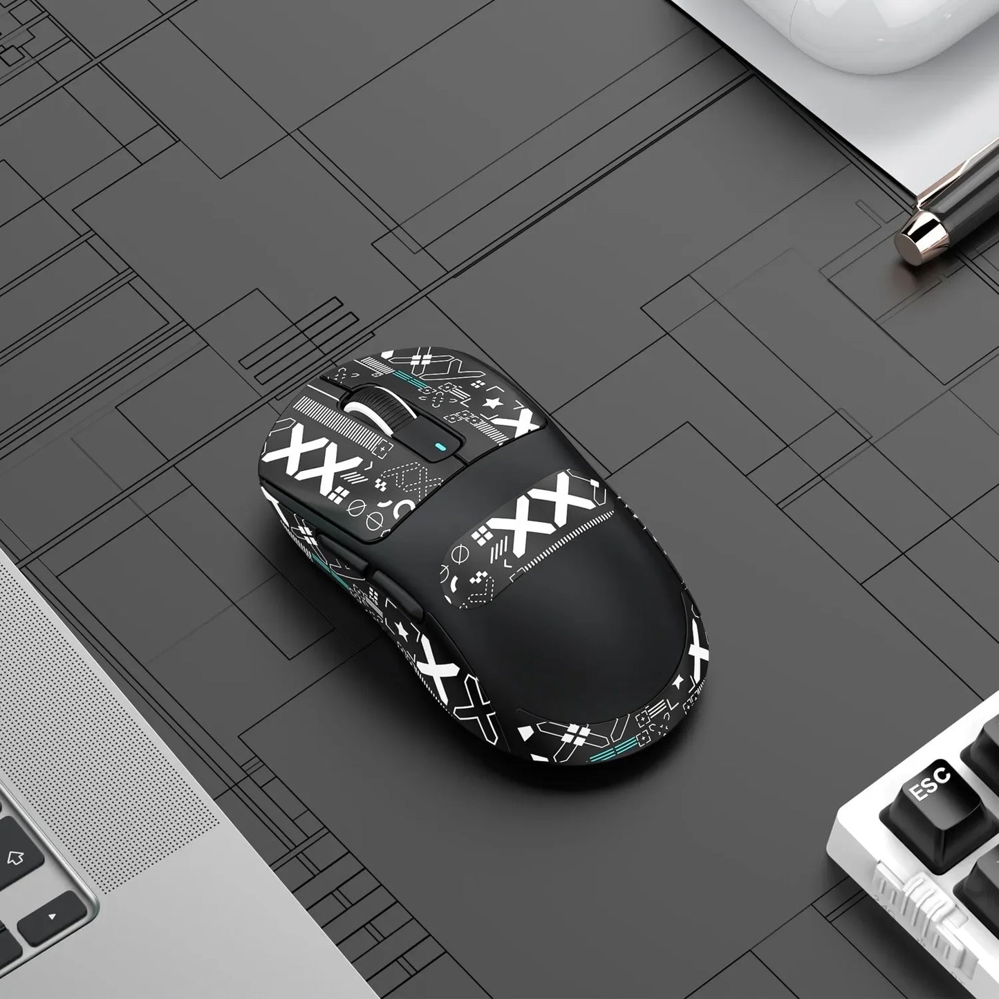 ATTACK SHARK X3 Ultra-Light Wireless Gaming Mouse, Tri-Mode Bluetooth & 2.4G, PAW3395 26000 DPI, 55g Rechargeable Gaming Mouse for PC, Mac, PS & Xbox