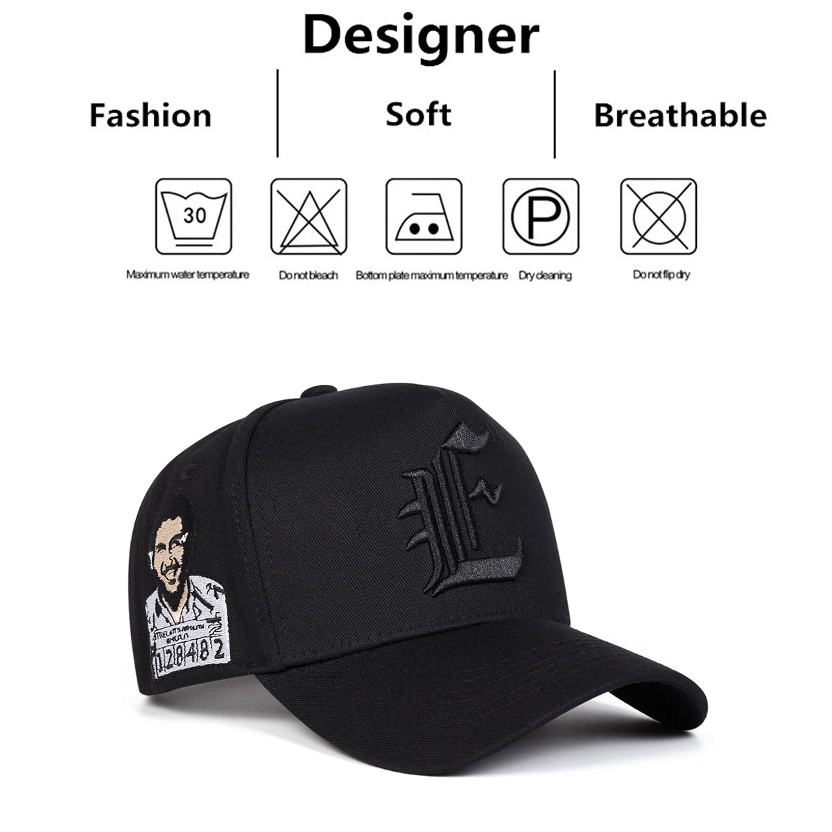 Cappellini da baseball unisex con ricamo "E" - Primavera/Autunno - Cappelli casual regolabili per attività all'aperto - Cappellino parasole - Cappellino sportivo