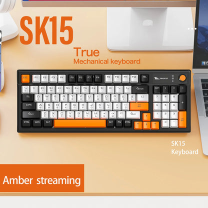 SMAILWOLF SK15 Mechanical keyboard wired full-key rollover gaming e-sports notebook office 98 keys customized in Russian