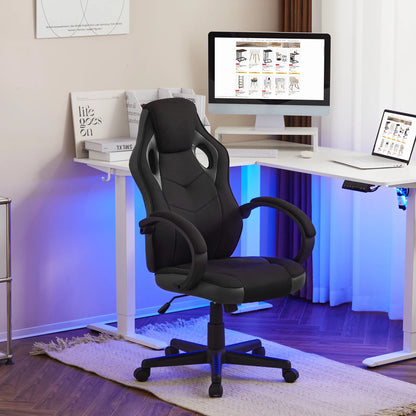 WOLTU Ergonomic Gaming Chair High Back Office Computer Chair with Adjustable Height, 360° Swivel, Reclining Tilt, Racing Style Executive Desk Chair