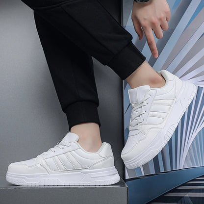 Plus Big Size 50 51 52: zapatillas de cuero para hombre, zapatillas deportivas informales, zapatillas planas de skate para dropshipping