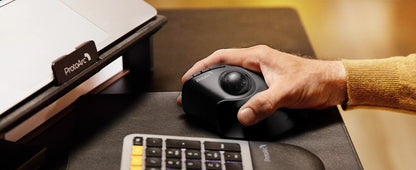 ProtoArc EM05NL Ασύρματο ποντίκι trackball επαναφορτιζόμενο Bluetooth, εργονομικό κάθετο ποντίκι rollerball για υπολογιστή, iPad, Mac, Windows