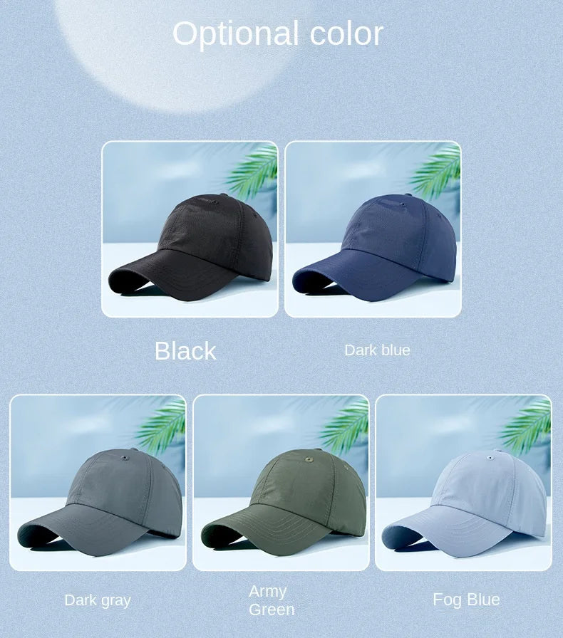 Unisex Waterproof Baseball Cap Outdoor Hat Quick Dry Sun Hat [All Senson] Men Women Sport Golf Hat