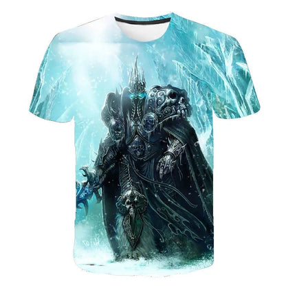 2024 New Game T-shirt World Of Warcraft 3D Printed Men Women Fashion Casual Streetwear T Shirt Harajuku Oversized Tees Tops