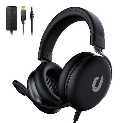 Wired Gaming Headset for PS4 PS5 Xbox Switch – Stereo Sound Headphones with Microphone for PC, Laptop & Mobile Devices