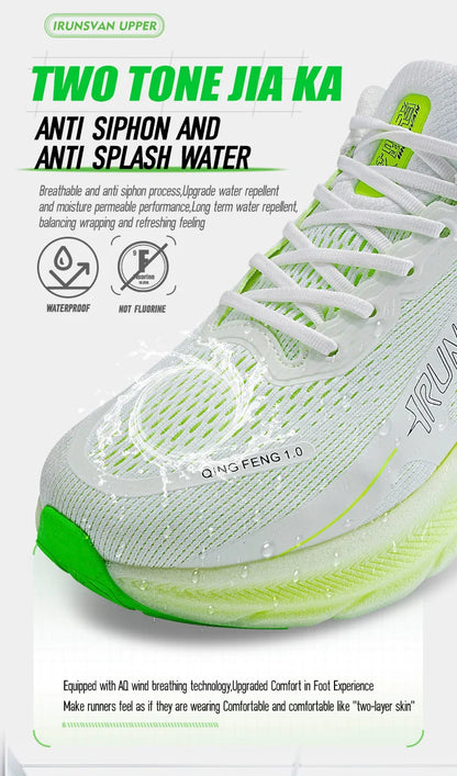 IRUNSVAN Nuove scarpe da maratona con soletta in carbonio: leggere, ammortizzanti e adatte come scarpe sportive da uomo