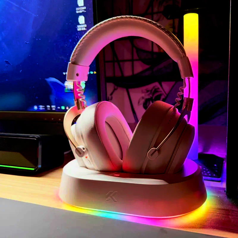 MCHOSE V9 Turbo Wireless Gaming Headset with Microphone, Four-Mode Esports Headphones, Over-Ear Bluetooth Gaming Headset with Professional Audio