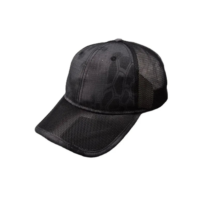Summer Breathable Mesh Baseball Cap for Men Big Head Size Adjustable Men's Cap Casual Camouflage Outdoor Jungle Caps Male 62cm
