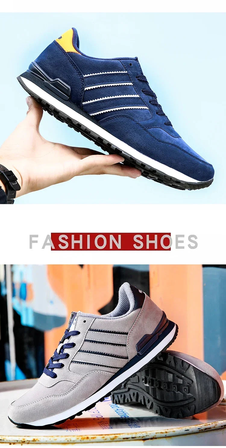 2025 New High Quality Men's Sneakers Leather Casual Shoes Autumn Breathable Men Shoes Male Flat Shoe Men's Casual Shoes