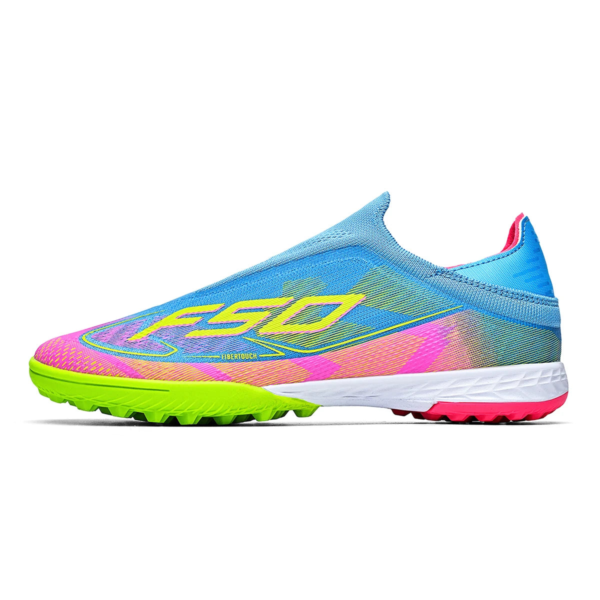 Professional Training TF Soccer Shoes for Men Women Kids PU+Fabric Breathable Wear-Resistant Rubber Sole