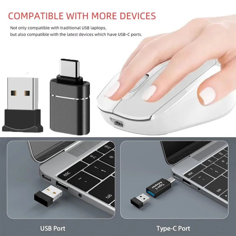 MissionFit Bluetooth Wireless Mouse Rechargeable 2.4G Silent Wireless Mouse for PC, Laptop, MacBook & Tablet with Adjustable DPI