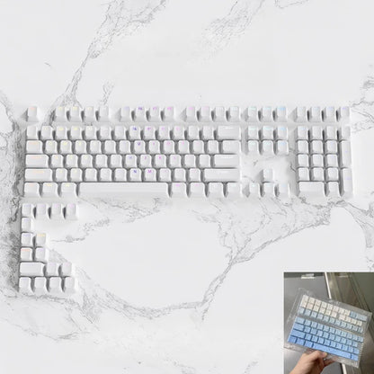 133+ Tasten OEM-Profil Gradient-Keycaps für mechanische Gaming-Tastatur mit Cherry MX Switch, PBT, hintergrundbeleuchtet, RGB-Keycap, ISO-Layout Keycaps