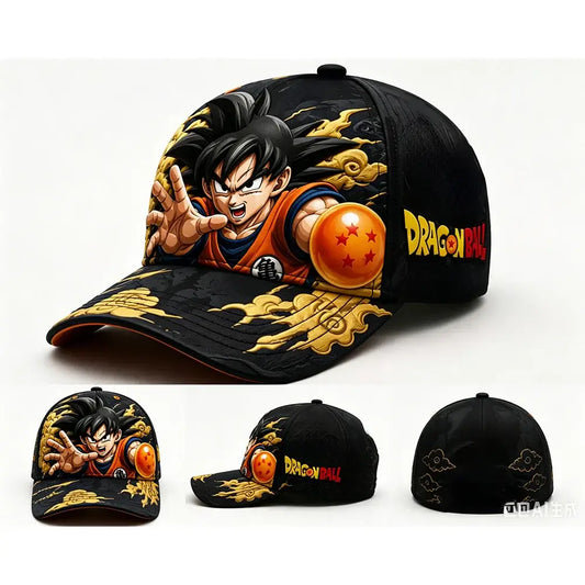 Summer New Neutral Dragon Ball Sports Baseball Hat Outdoor Sunscreen Leisure Travel Hat Anime Enthusiast Gift, Produit gaming premium Fraquane