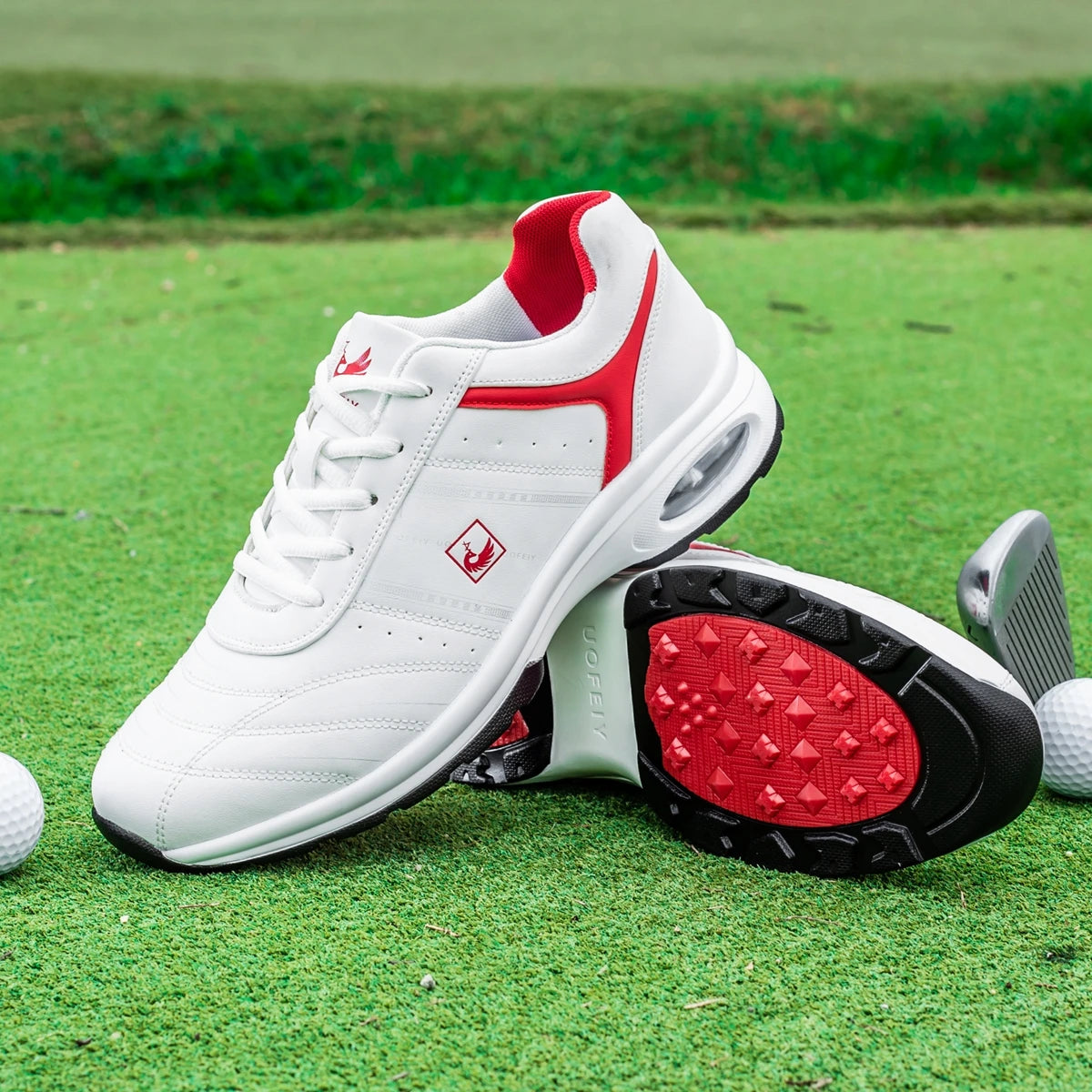OIMKOI Men Golf Shoes Casual Breathable Waterproof Non-slip Golf Outdoor Training Shoes