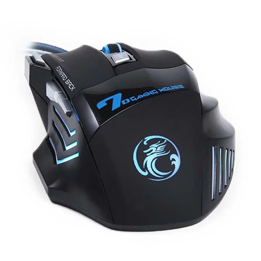 5500 DPI USB Wired Gaming Mouse, 7-Button RGB Optical Gaming Mouse for PC, Ergonomic High-Precision Computer Gaming Mouse for Windows & Laptop