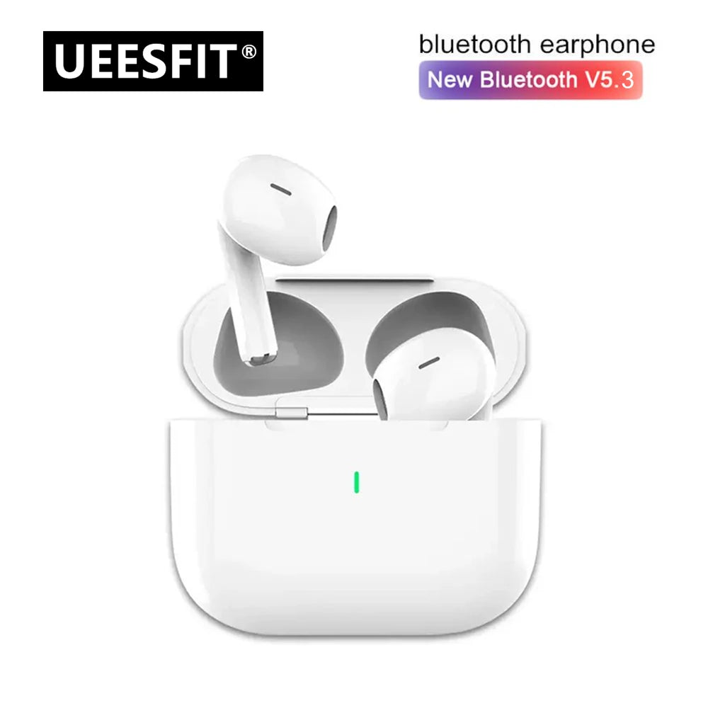 UEESFIT A6 TWS Wireless Bluetooth Earbuds with ANC, HiFi Stereo Sound, IPX5 Waterproof Sports Earphones, Touch Control Headphones with Mic